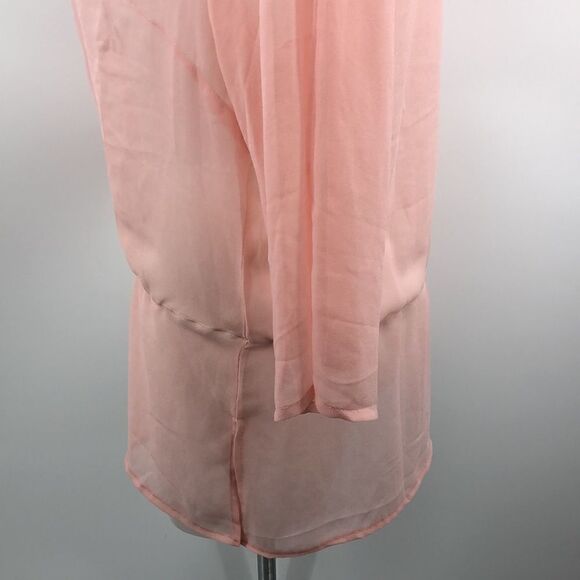 Kommotion NY peach sheer 3/4 sleeve blouse - Picture 5 of 8